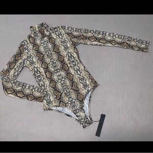 NWT Bodysuit snake print